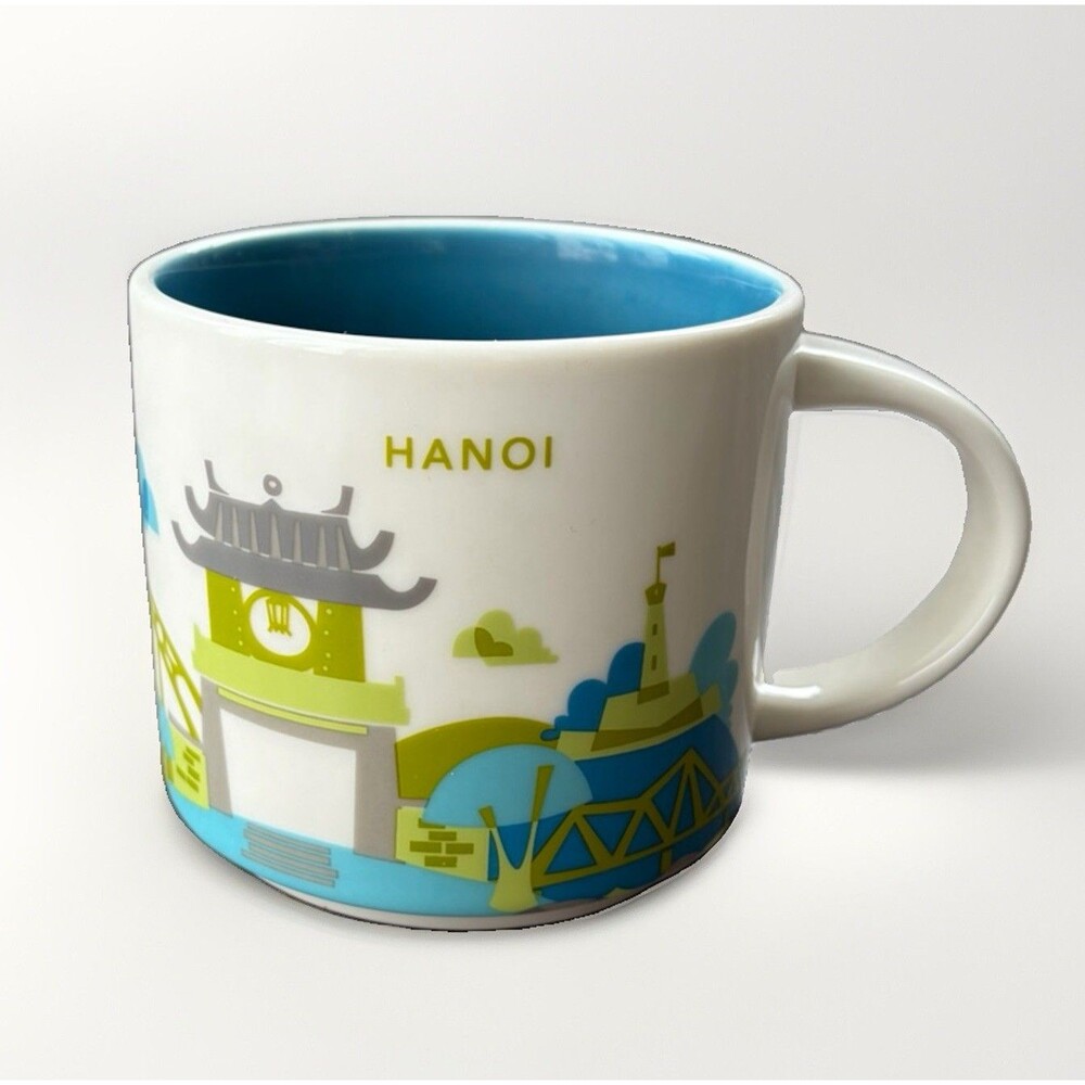 Starbucks Hanoi Vietnam You Are Here YAH Collection Coffee Mug Cup 14oz